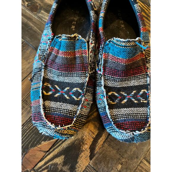 Roper Southwestern Liza Driving Moccasin Women 8.5 Aztec Country Cowgirl Western - Picture 6 of 10